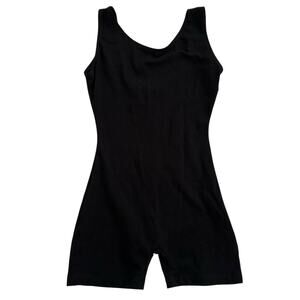 NWT Eurotard Unitard Bike Shorts Style Black Child Medium